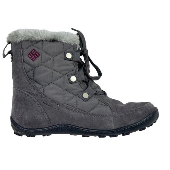 Columbia Women's Minx Shorty IV Boots Grey Omni Heat 200g Insulated Size 6.5 - Picture 1 of 10